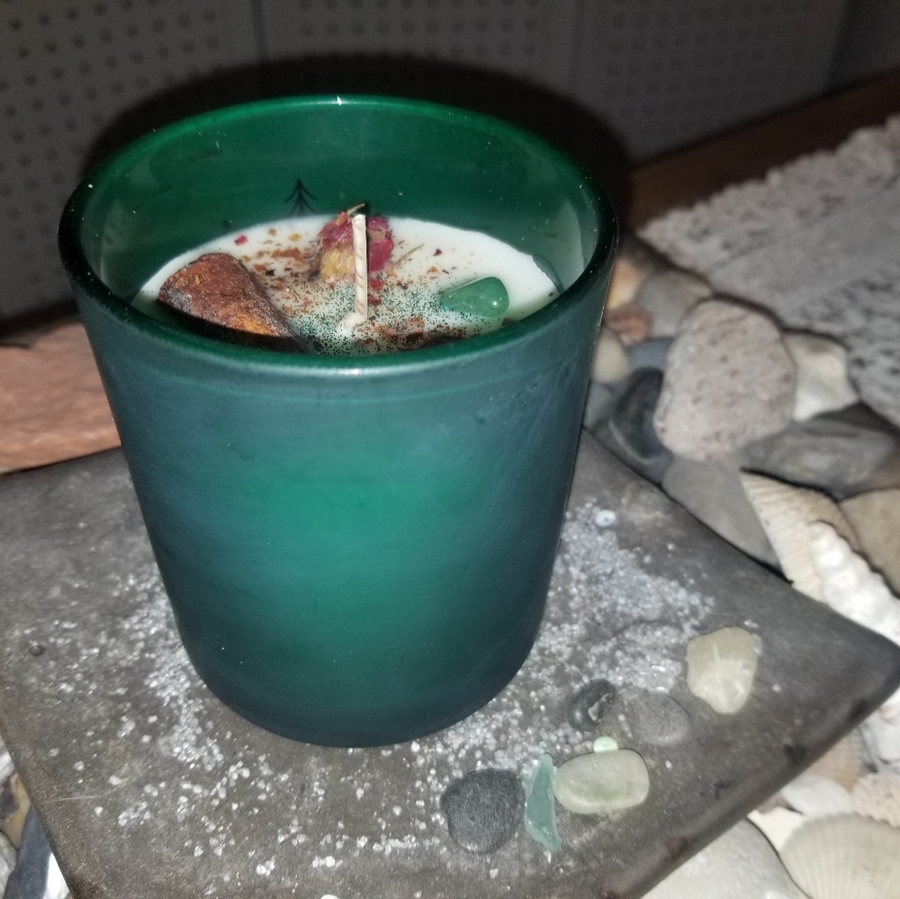 Sea Salt Sage Scented Candle - White